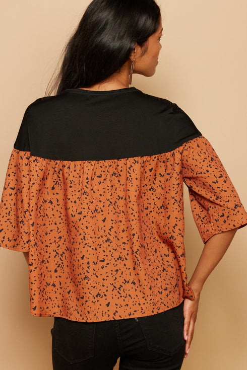 Celeste Top - Jungle Dot